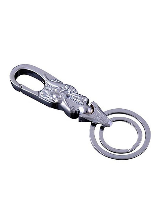 Vintage Zodiac Double Ring Keychain